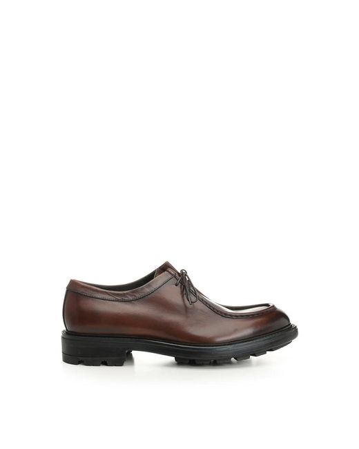 Corvari Brown Laced Shoes for men