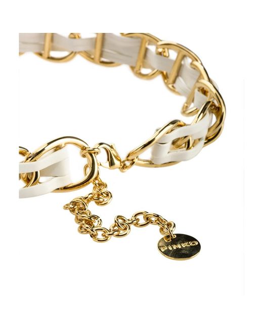 Pinko Metallic Belts
