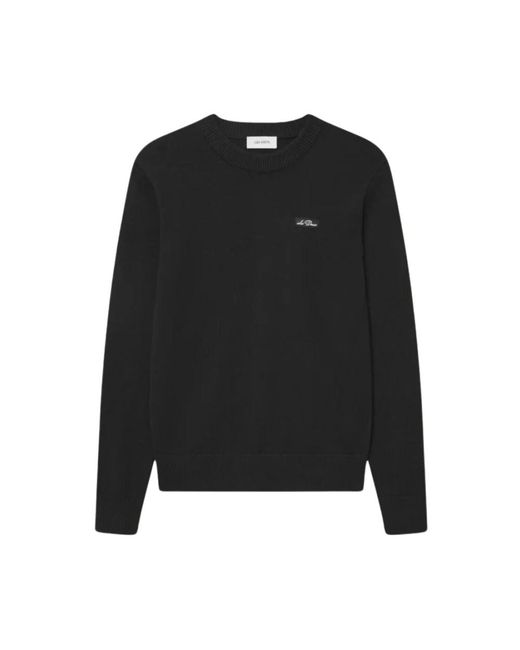 Les Deux Black Round-Neck Knitwear for men