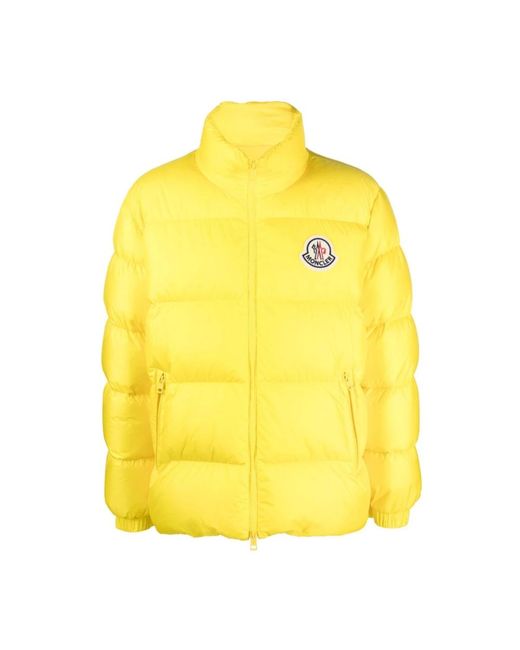 Moncler Yellow Down Jackets for men