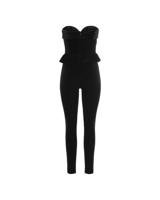 Alessandra Rich Black Jumpsuits