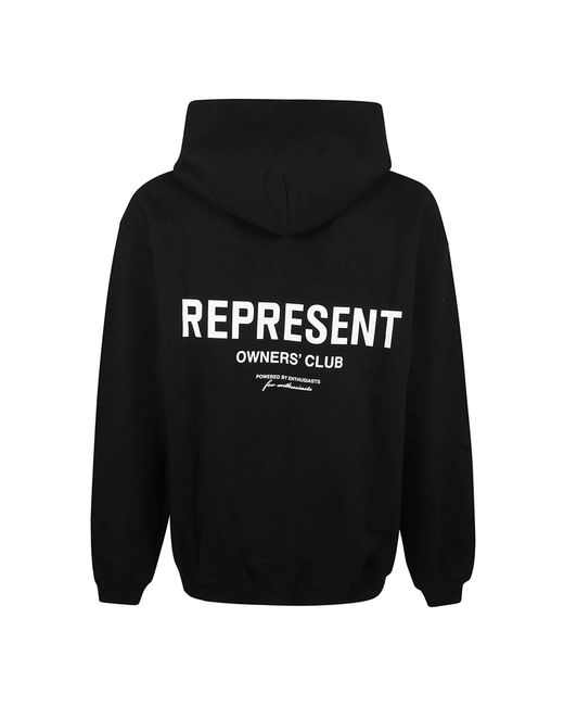 Represent Black Hoodies for men