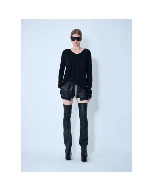 Rick Owens Blue Long Sleeve T-Shirts