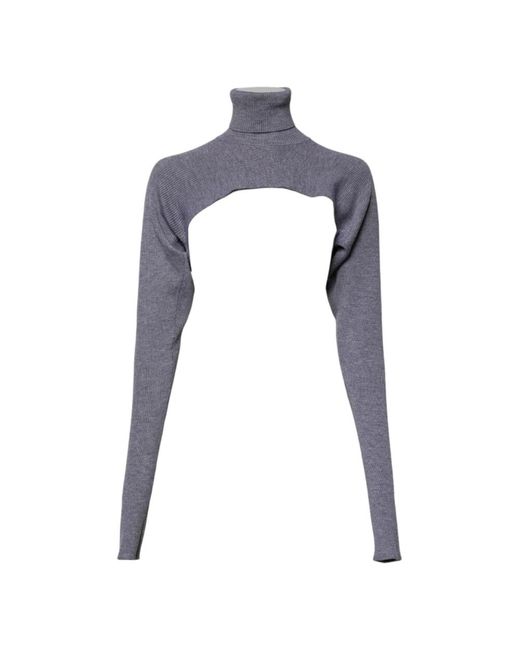 Dolce & Gabbana Blue Turtlenecks