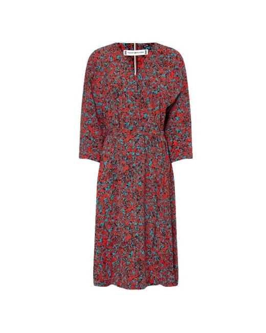 Tommy Hilfiger Red Midi Dresses
