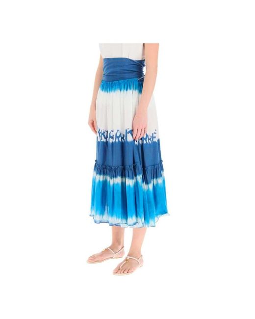 Midi skirts Alberta Ferretti de color Blue