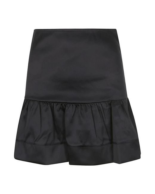 Ganni Black Short Skirts