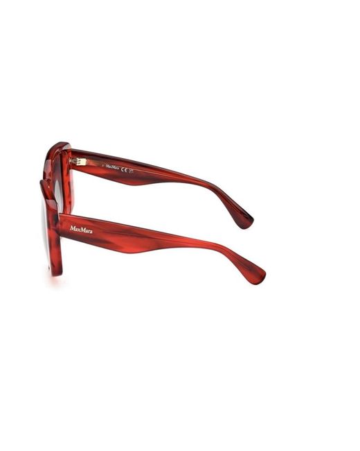 Max Mara Red Sunglasses