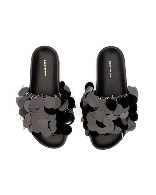 Sliders Rabanne en coloris Black