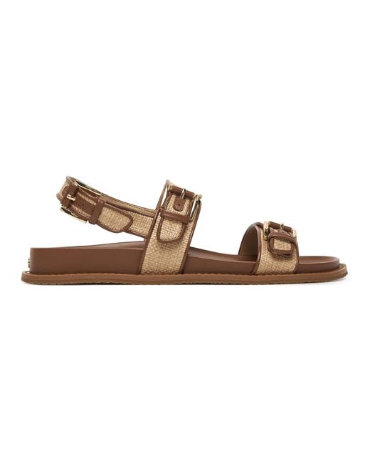 Michael Kors Brown Flat Sandals