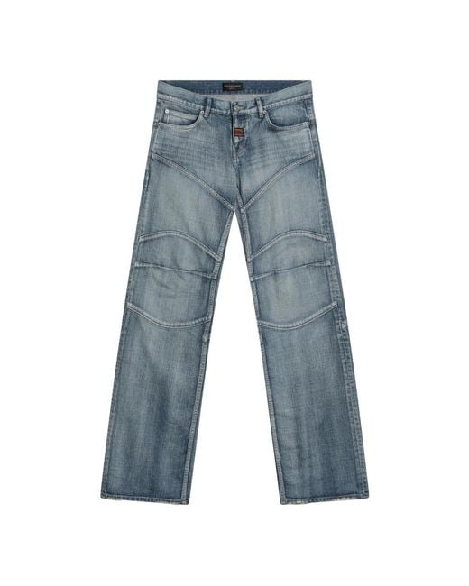 Balenciaga Blue Straight Jeans for men