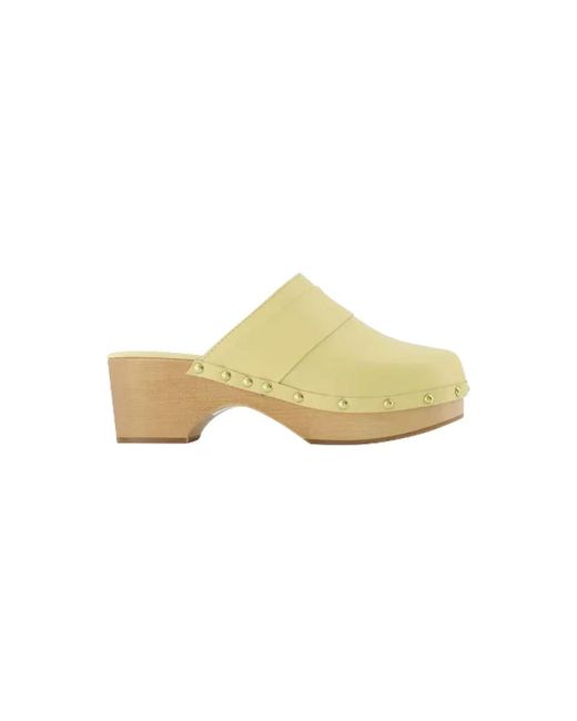 Cuoio flats di Aeyde in Yellow