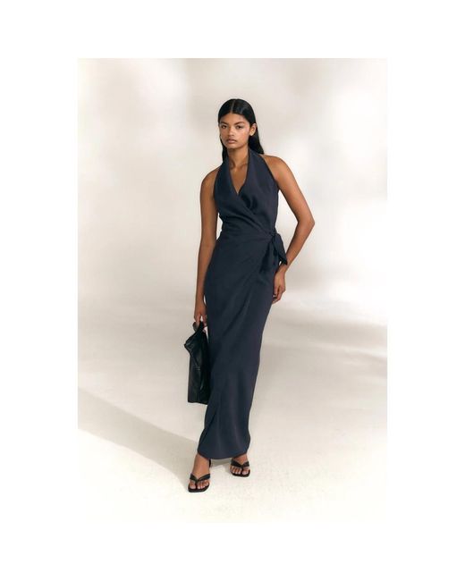 Cortana Black Wrap Dresses