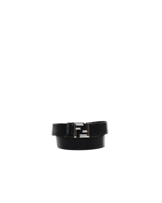 Fendi Black Belts for men