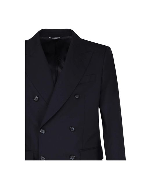 Dolce & Gabbana Blauer zweireihiger anzug in Blue für Herren