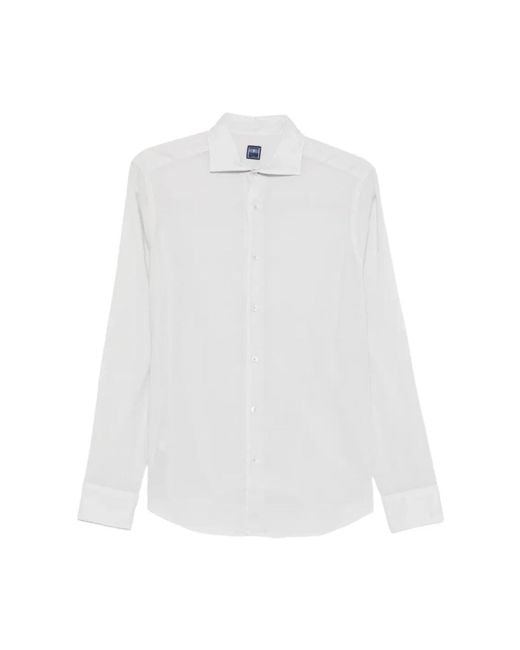 Fedeli White Formal Shirts for men