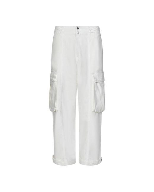 FRAME White Straight Trousers