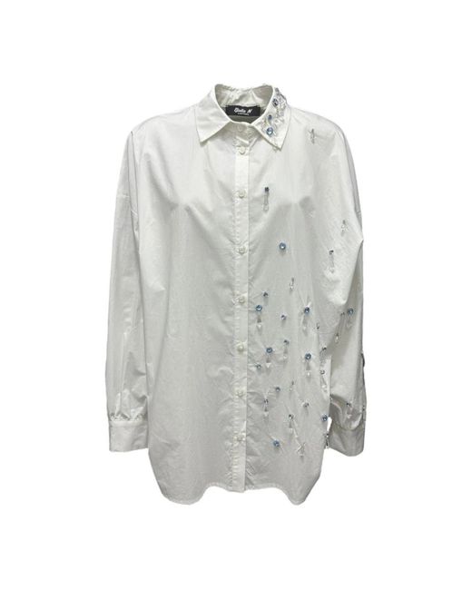 Giulia N Couture Gray Shirts