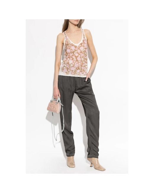DIESEL Pink Sleeveless Tops