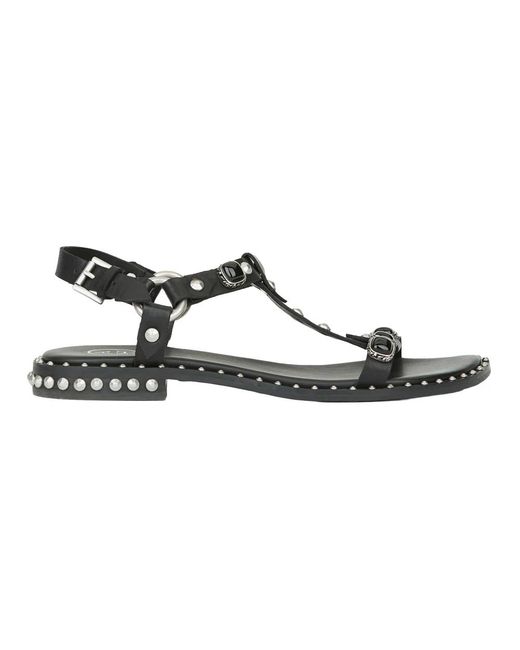 Ash Brown Flat Sandals