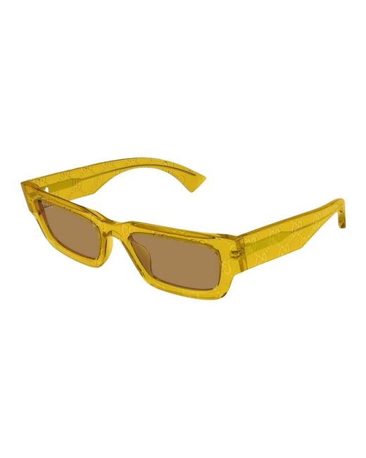 Gucci Yellow Sunglasses for men