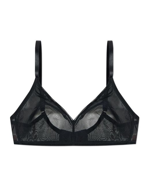 Hanro Ondergoed ,Zwart ,Tweed Smooth Illusion Collection Bh in het Black