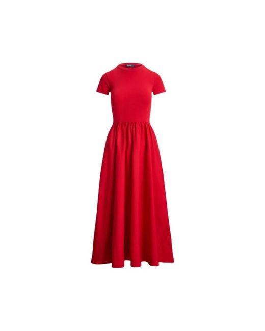 Polo Ralph Lauren Midi Dresses in het Red