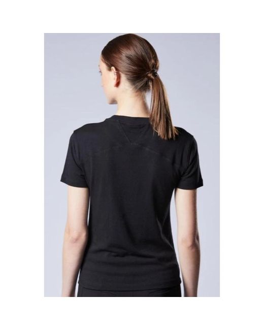 Thom Krom Tops ,Zwart ,Katoen Zwart T-Shirt Met Ronde Hals in het Black