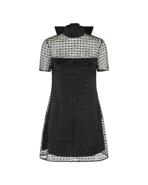 Staud Kleedjes ,Zwart ,Ilana Mini Dress in het Black
