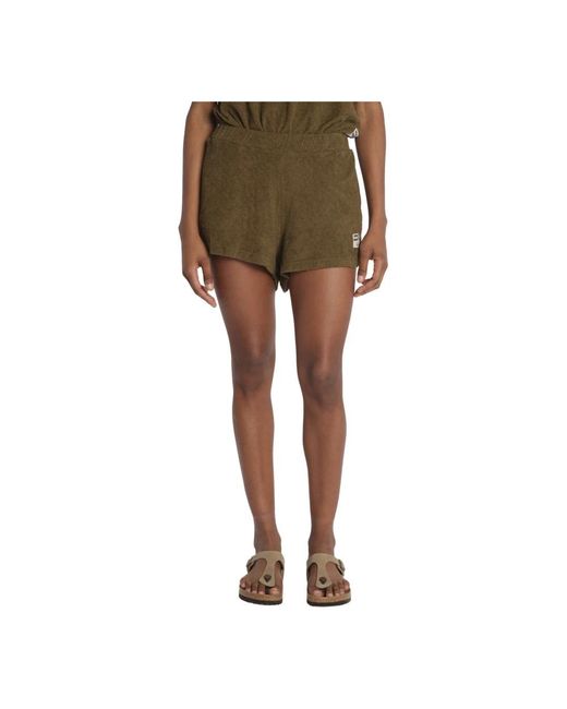Bellerose Green Terrycloth matty shorts