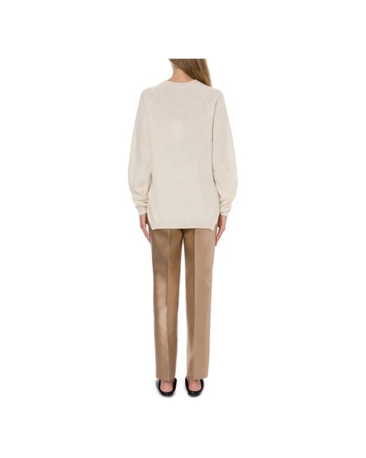 Alberta Ferretti Cashmere Trui in het White