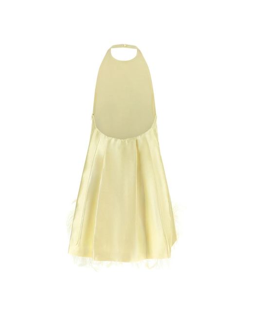 Self-Portrait Mini Jurk in het Yellow
