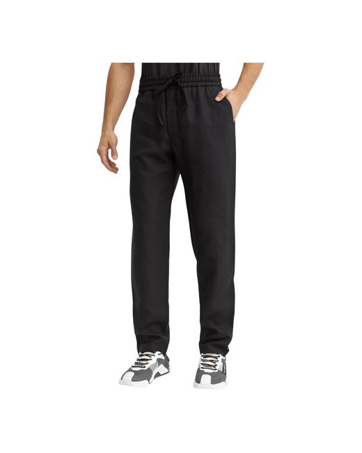 Dolce & Gabbana Black Slim-Fit Trousers for men