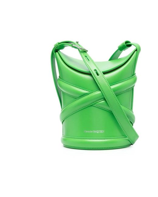 Alexander McQueen Green Bucket Bags