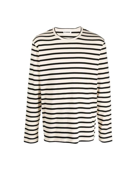 Jil Sander Long Sleeve Tops in het White voor heren