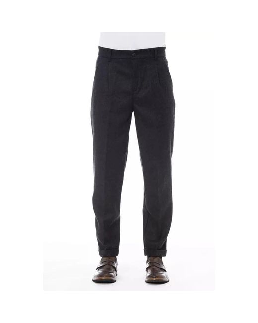 Slim-Fit Trousers Alpha Studio de hombre de color Blue