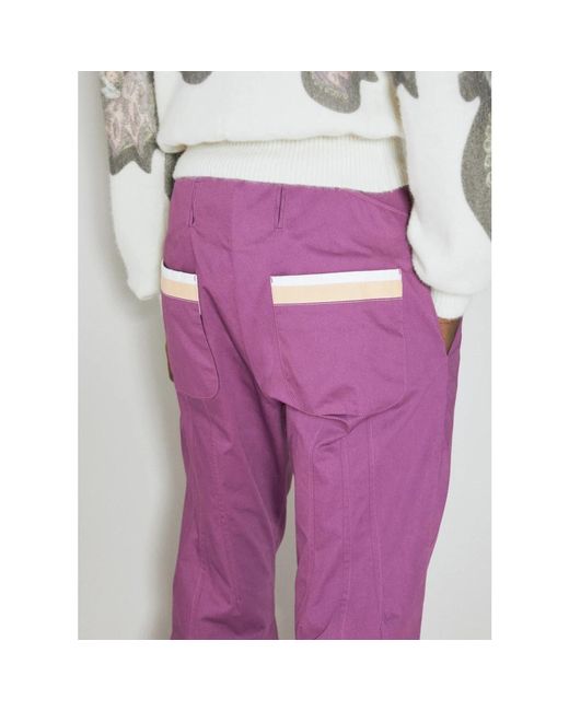 Kiko Kostadinov Purple Straight Trousers for men