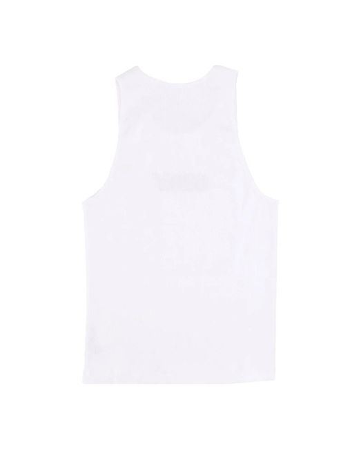 Obey White Sleeveless Tops for men