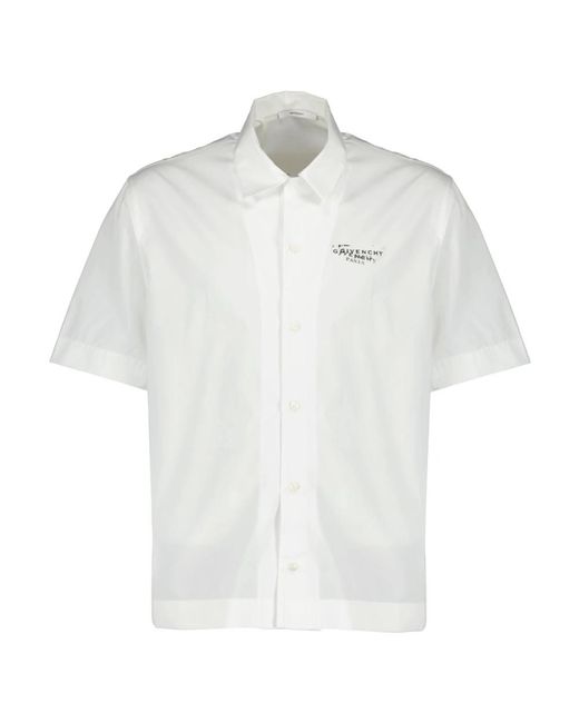 Short Sleeve Shirts Givenchy de hombre de color White