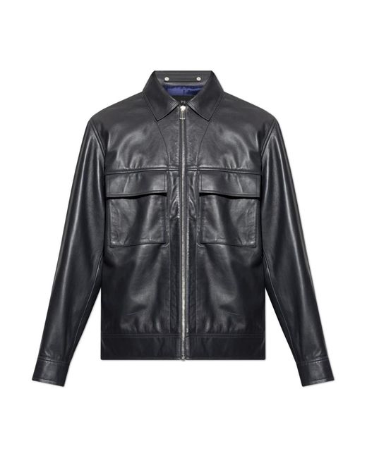 Paul Smith Leather Jassen in het Gray voor heren
