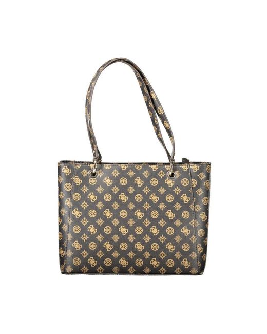 Guess Gray Braune polyethylen-handtasche