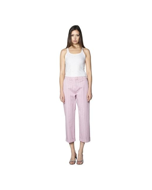 Re-hash Pink Cropped Trousers
