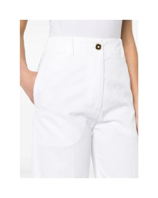 Patou White Wide Trousers