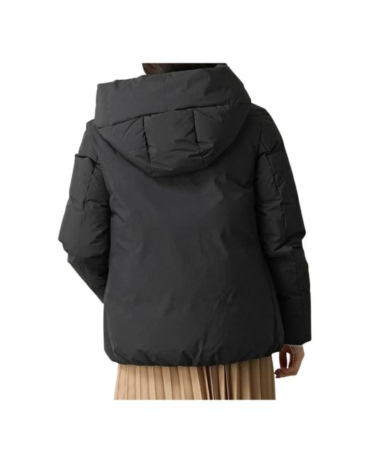 Woolrich Black Winter Jackets