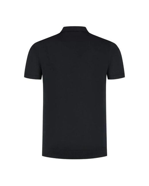 Fedeli Black Polo Shirts for men