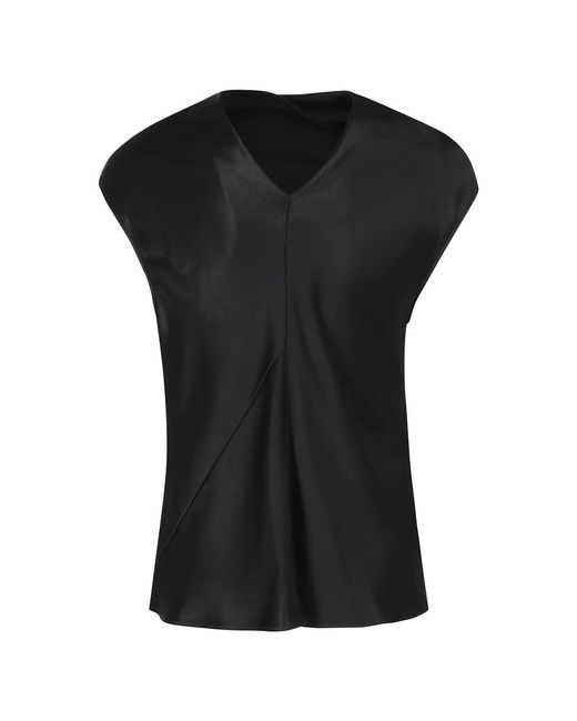 Alberta Ferretti Black Sleeveless Tops