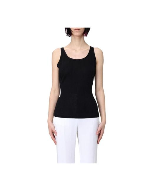 Sleeveless Tops HUGO de color Black
