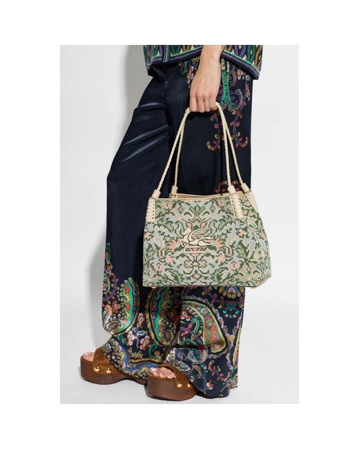 Etro Metallic Shoulder Bags