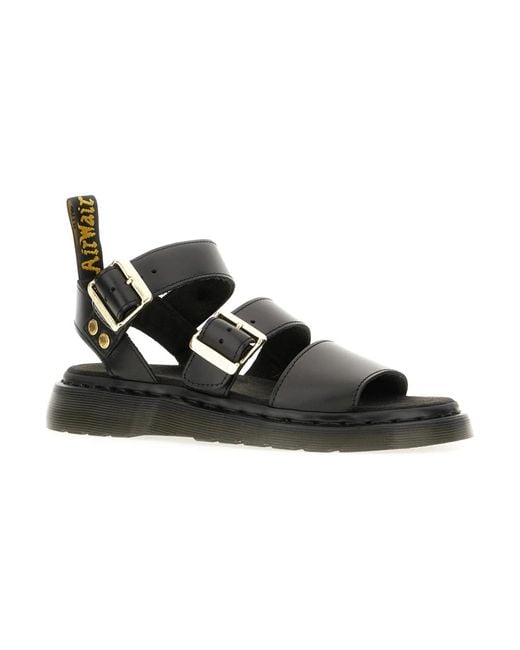 Dr. Martens Black Flat Sandals for men