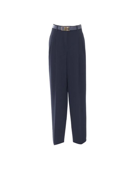 Max Mara Blue Wide Trousers
